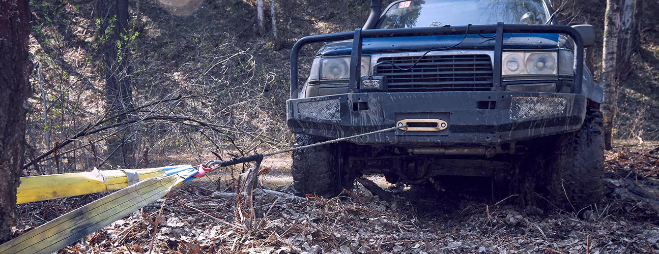 Winch Out Service – Stuck In A Ditch in Stony Brook University